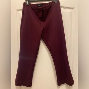 Max & Mia Capri Pants Medium NWOT Plum/Cranberry
